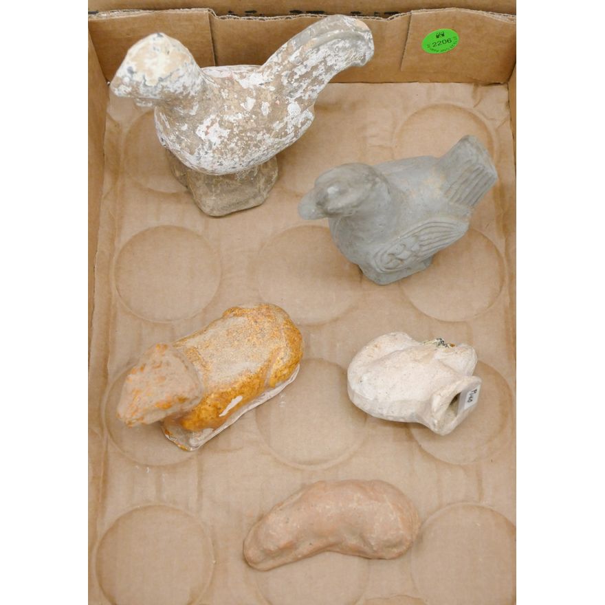 Box 5pc Chinese Han Tomb Animal Figures
