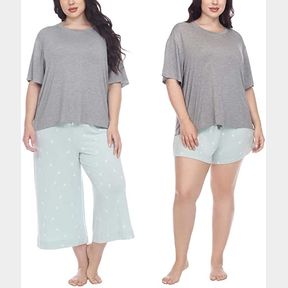 HONEYDEW SUPER SOFT JERSEY 3PC PAJAMA SET SZ L