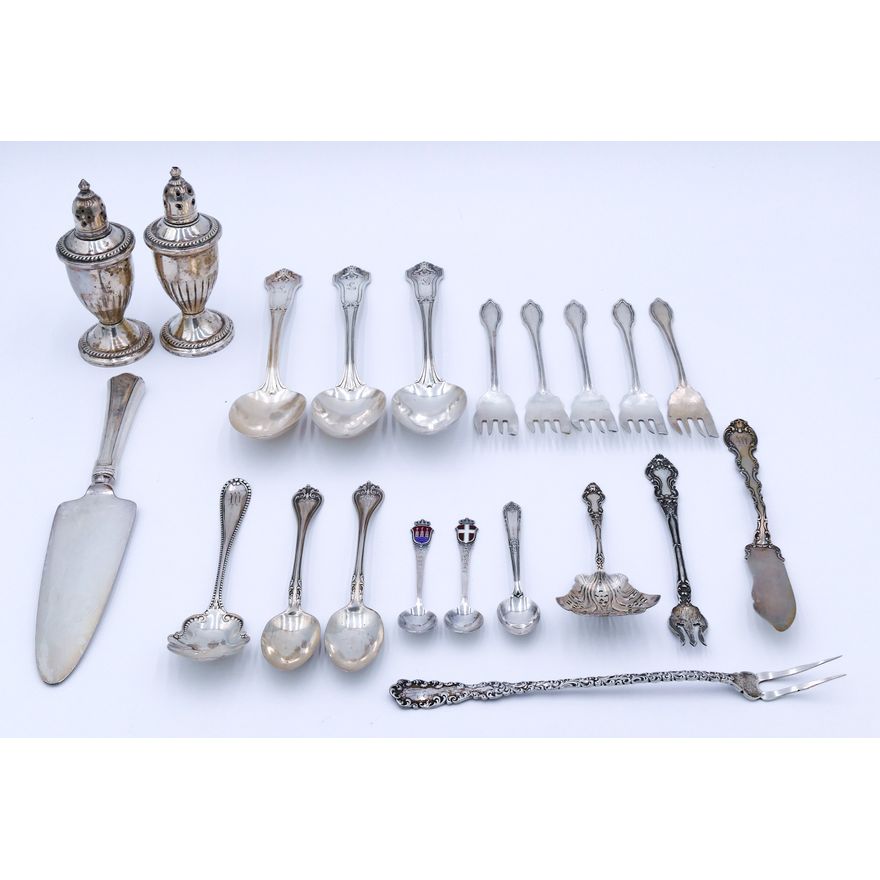 Box Misc. American Sterling Flatware etc. - 469 Grams