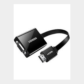 Ugreen HDMI to VGA Cable 1.0m-Bar 9902059297251- 51745/26507 AS B1 (S6)