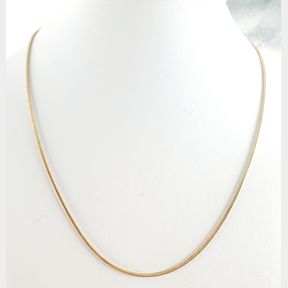 9CT GOLD PLATED STERLING SILVER SNAKE CHAIN - 51929/10019
