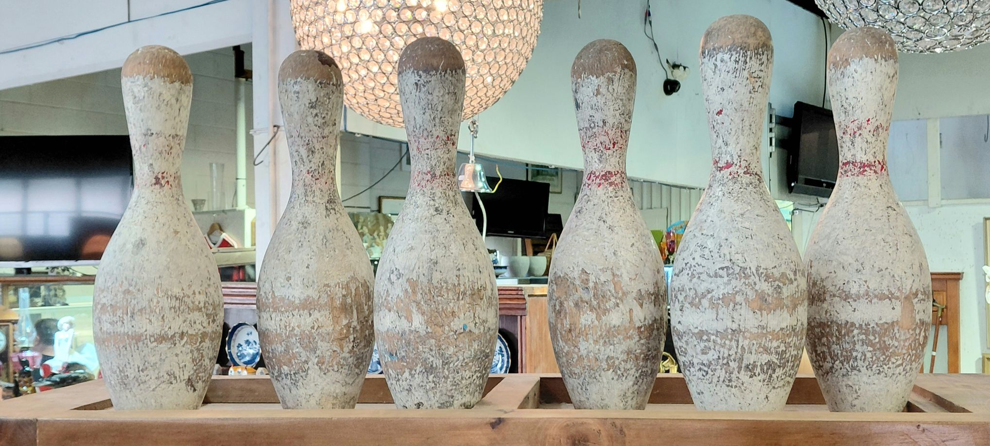 LARGE WOODEN SKITTLES