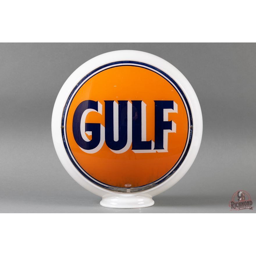 Complete Gulf 13.5" Gas Globe & Glass Body TAC 8
