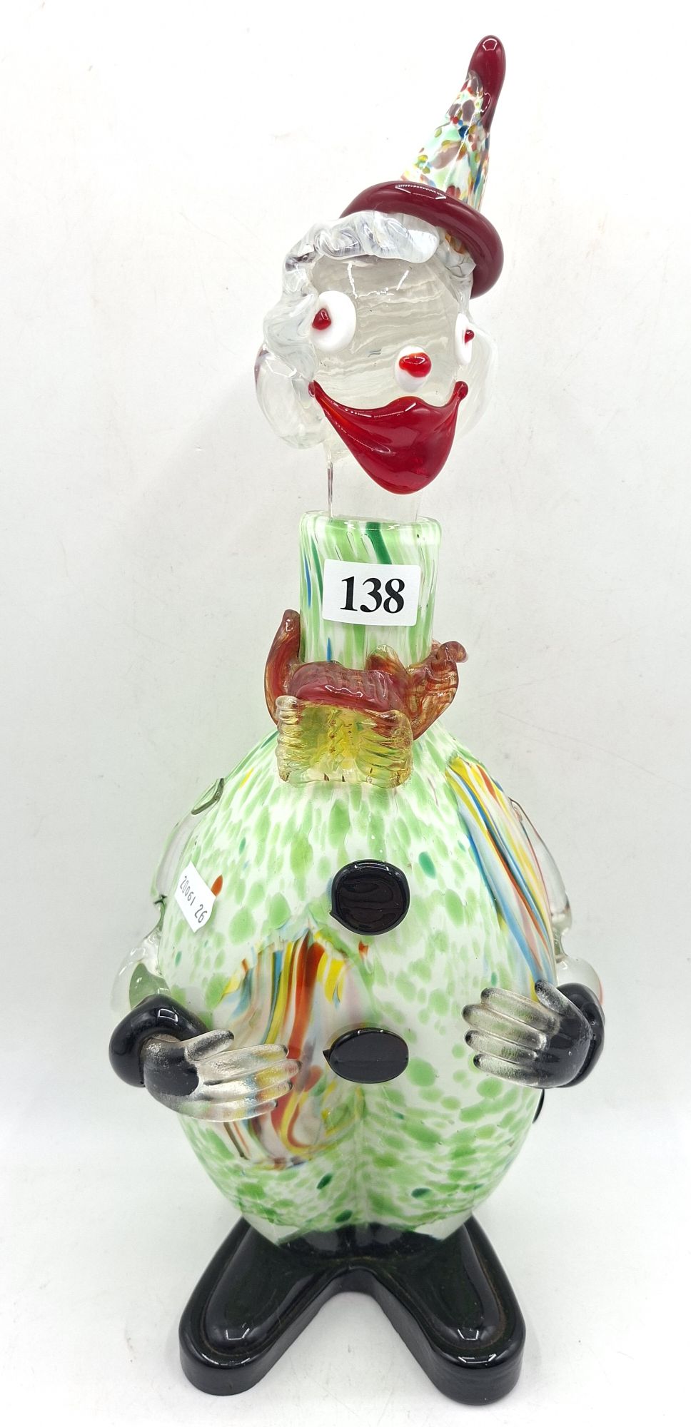 Murano Art Glass Clown Decanter