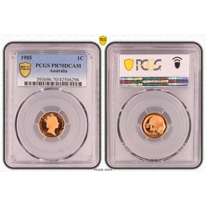 Elizabeth II, One Cent, PR70DCAM , 1985 PCGS POP - 30/0