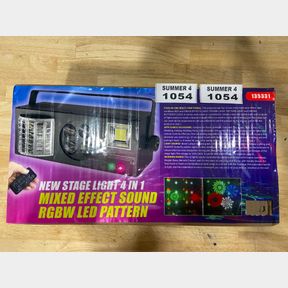 STAGE LIGHT 4 N 1 MIXED EFFECT SOUND RGBW LED PATTERN