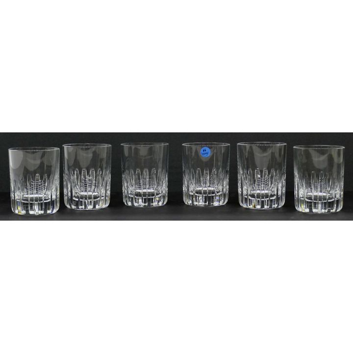 6pc Baccarat Crystal King Old Fashioned Glasses 4.75''