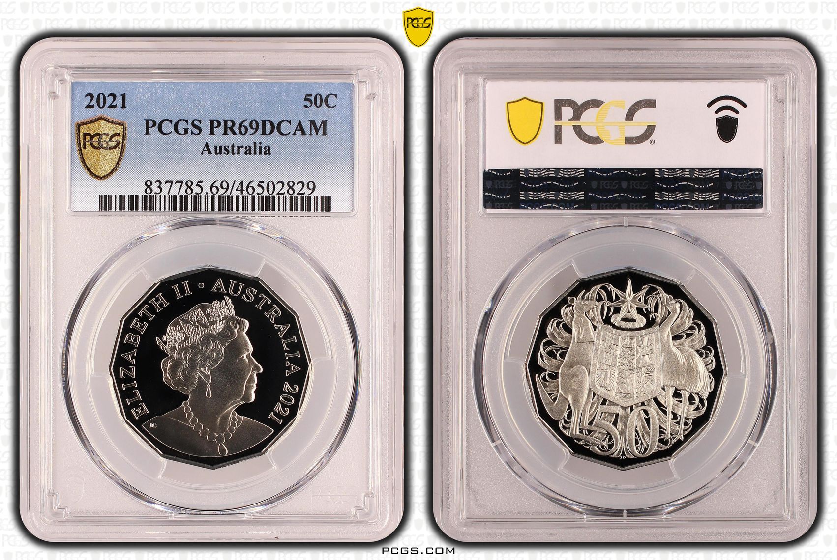 Fifty Cent, 2021, PCGS PR69DCAM