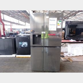 LG 611L DOOR-IN-DOOR SIDE BY SIDE FRIDGE WITH UVNANO STAINLESS FINISH - SILVER - YES