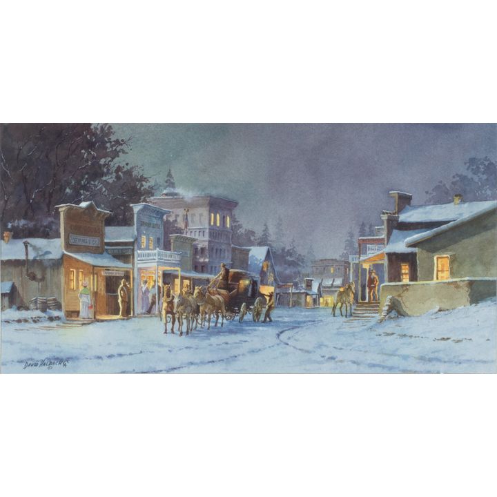 Home for the Holidays by David Halbach (1931- )