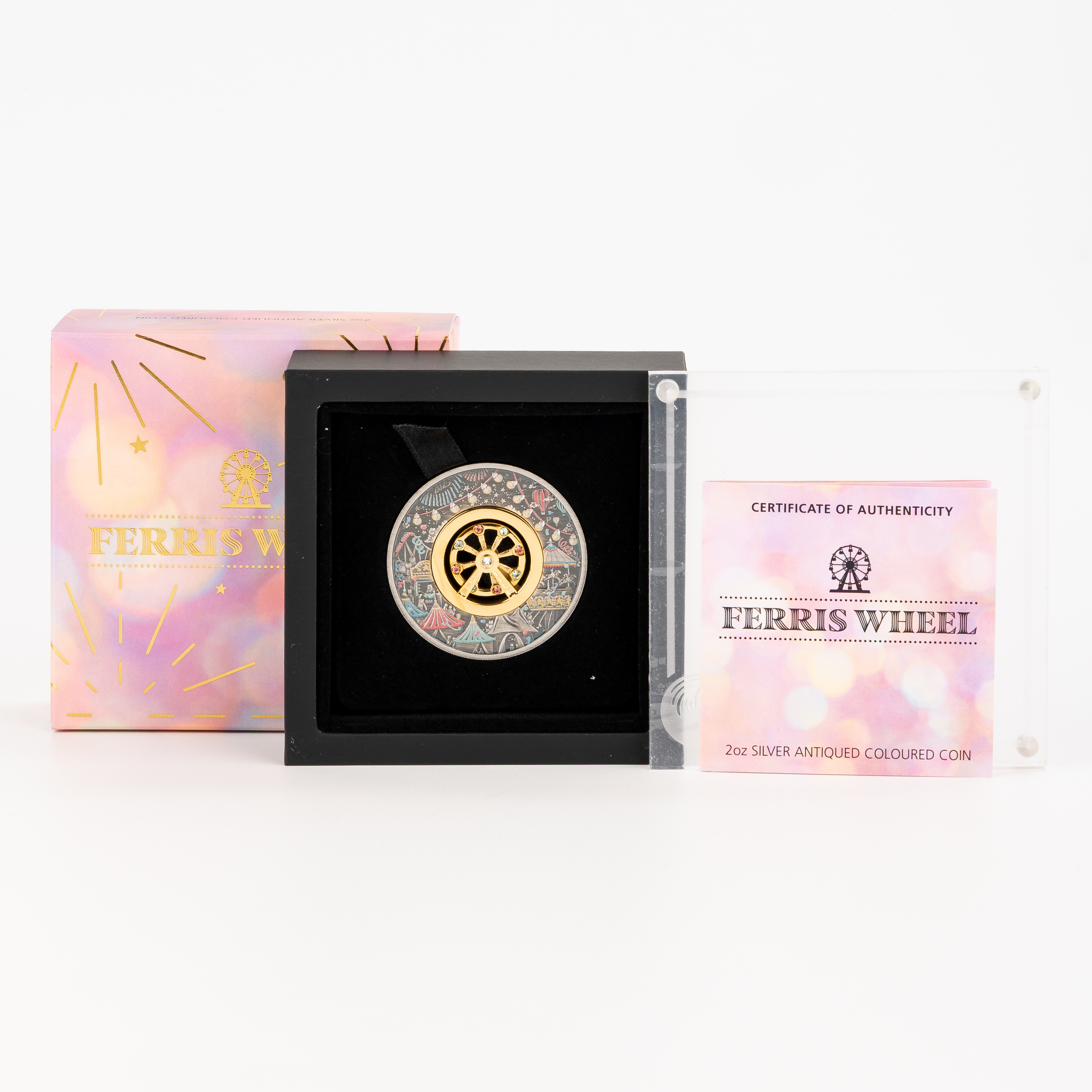 Tuvalu, Charles III, Perth Mint - Ferris Wheel, Two Dollars, 2025-P, UNC