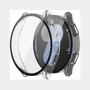 44mm Hard Case and Glass Screen Protector for Samsung Galaxy Watch 4 - Clear - Bar 9902020781178-51748/4607