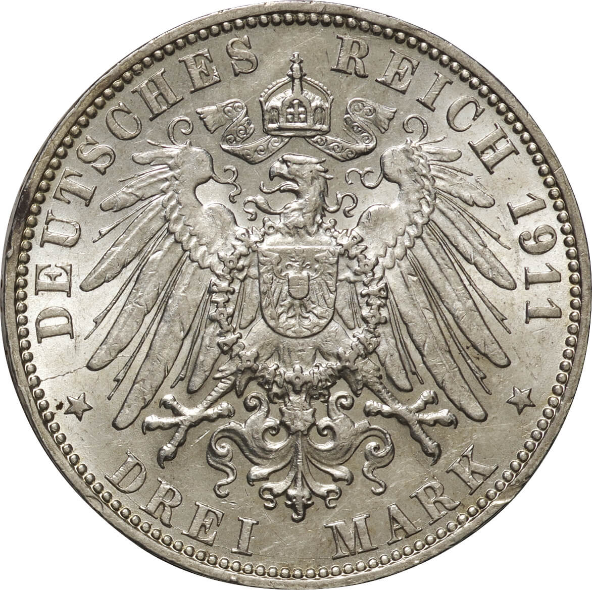 【入荷予定】【NGC】1911J ドイツ ハンブルク 3マルク銀貨 コレクション