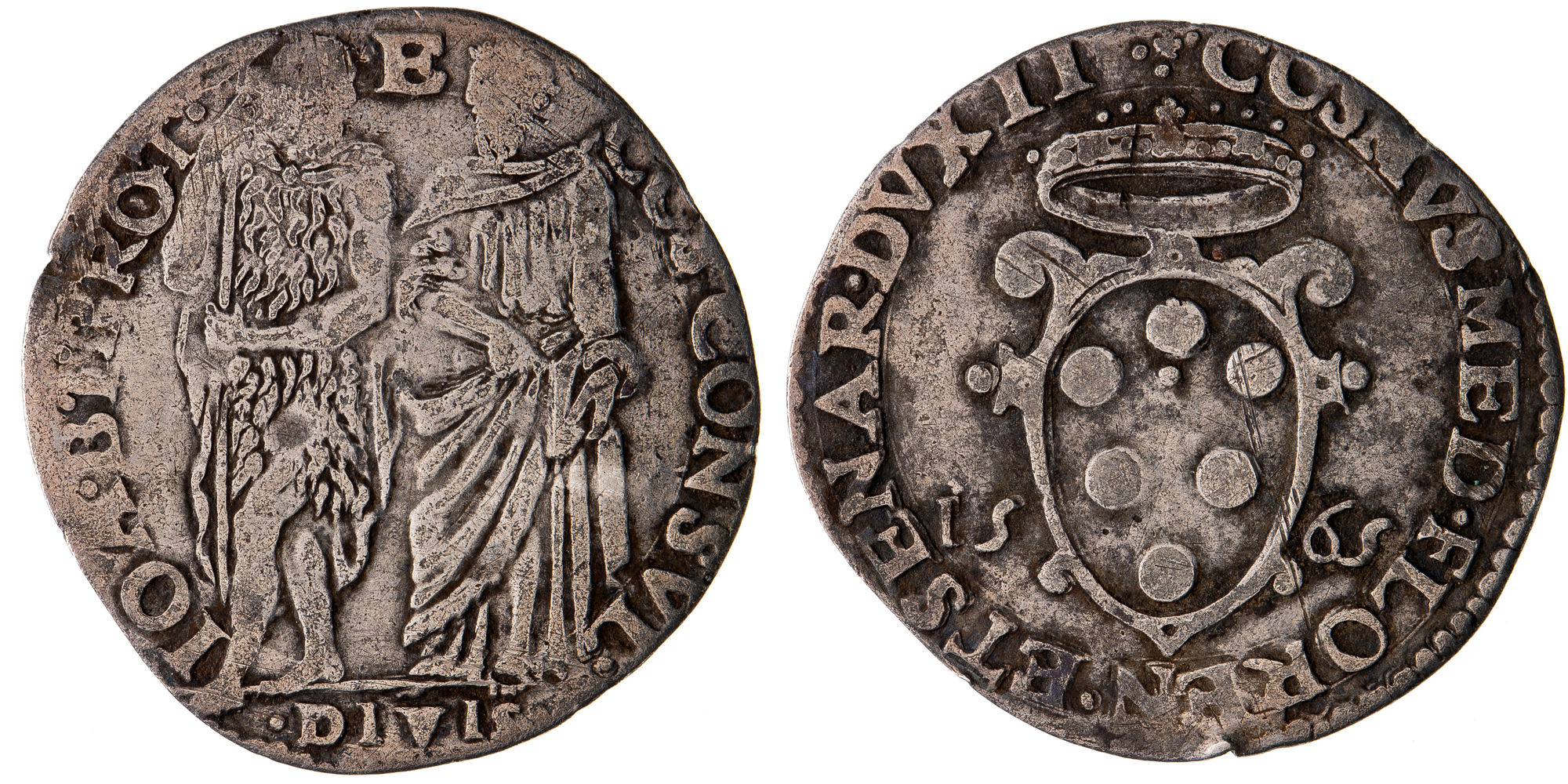 Italy, Cosimo I de' Medici, Florence Duchy , Guilio, 1565, gF