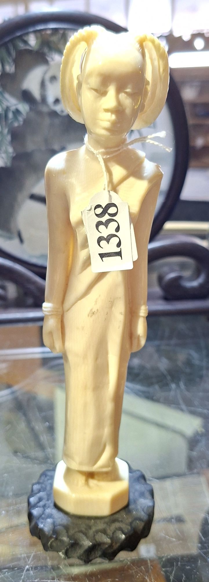 Ivory Nubian Lady Figurine