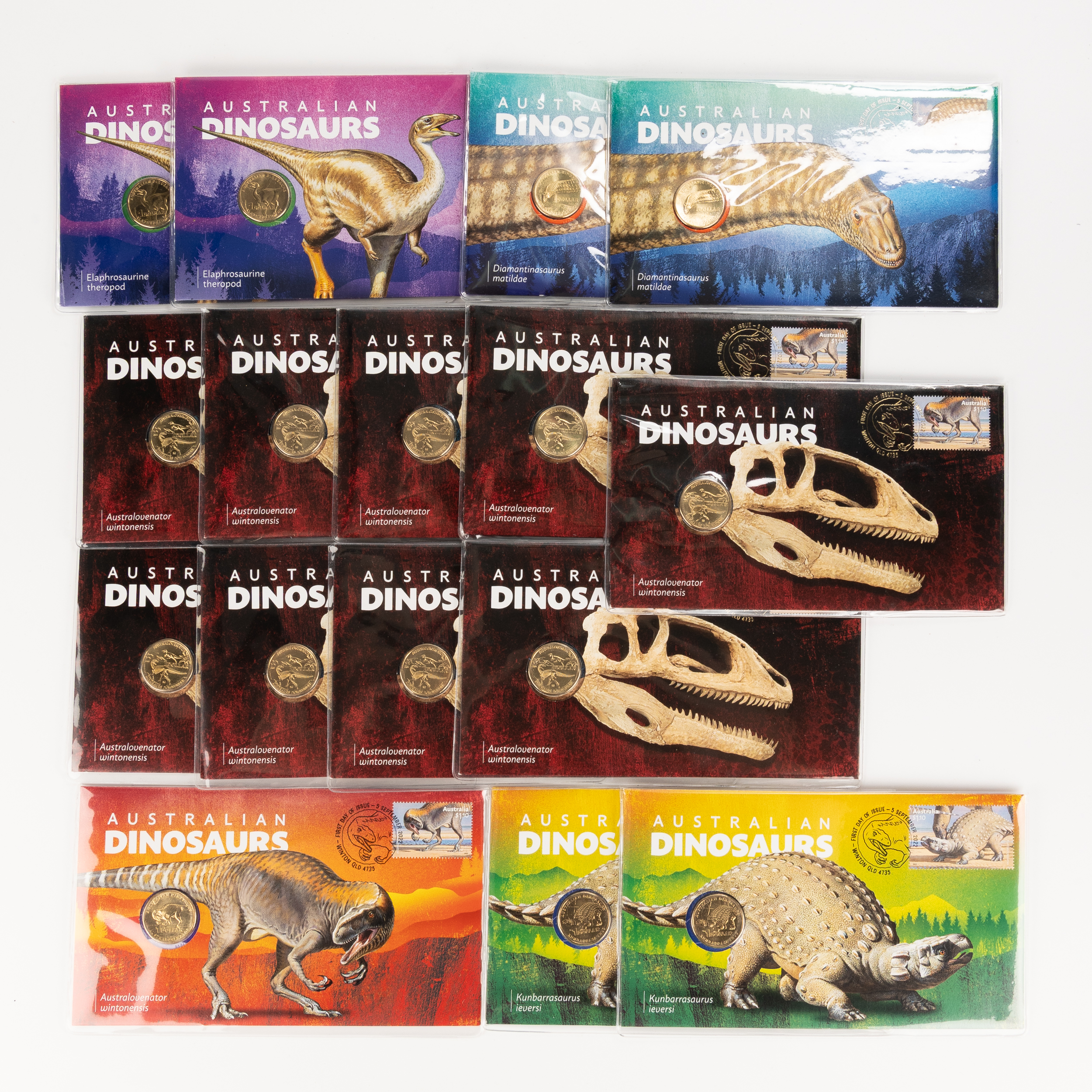 Elizabeth II, Australian Dinosaurs, One Dollar, 2022, UNC