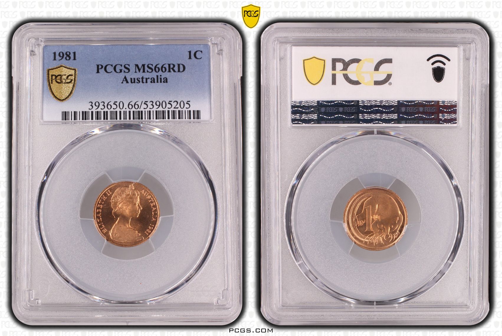 Elizabeth II, One Cent, 1981, PCGS MS66RD
