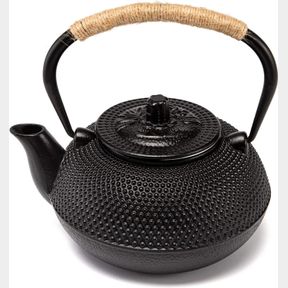 1 QUARTS SUYIKA JAPANESE TETSUBIN CAST IRON TEAPOT TEA KETTLE POT WITH STAINLESS STEEL INFUSER FOR STOVETOP SAFE COATED WITH ENAME