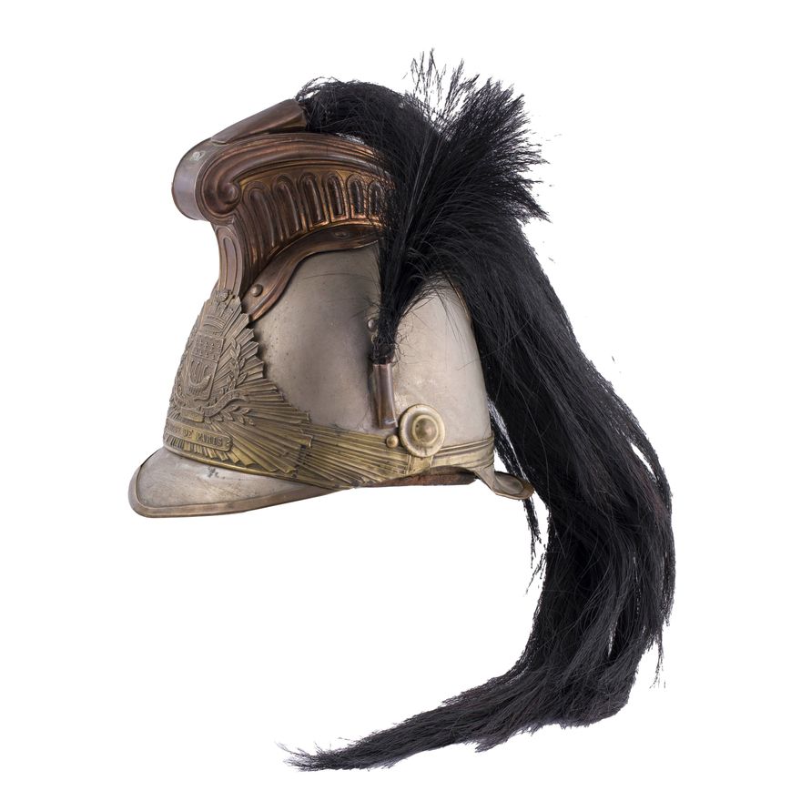Kask straży miejskiej Paryża, XIX w.