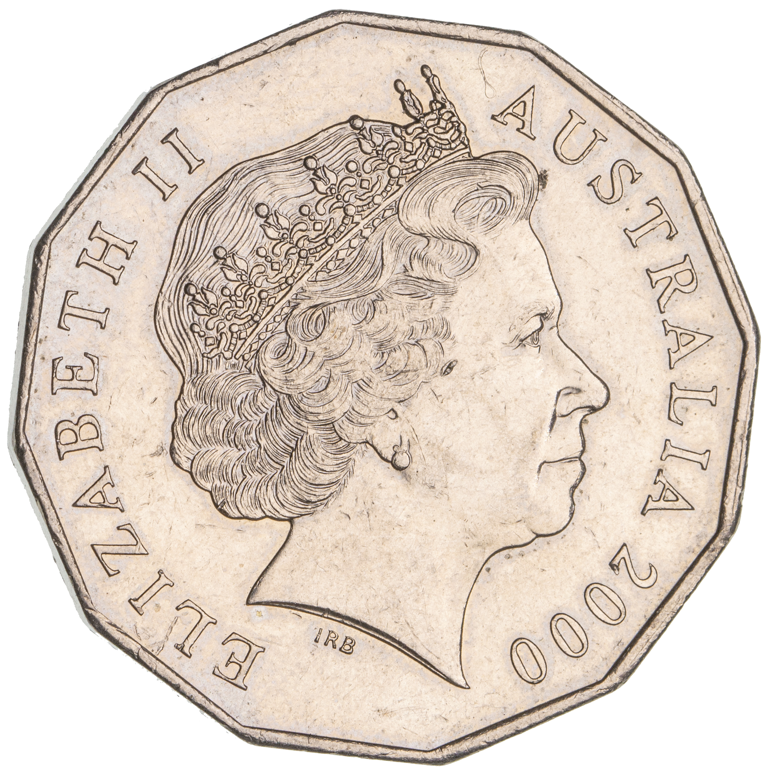 Elizabeth II, Fifty Cents, 2000, EF