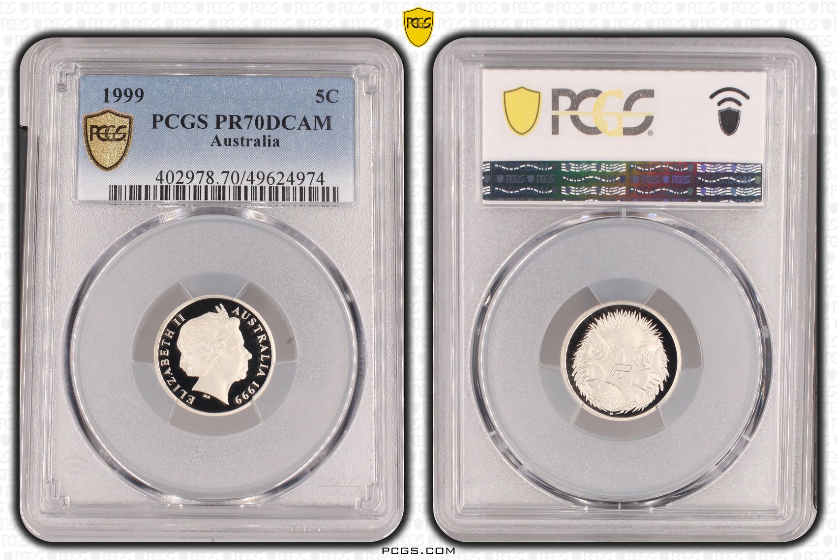 Five Cent, 1999, PCGS PR70DCAM