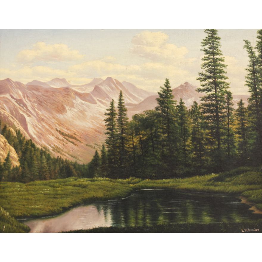 Levi Wells Prentice ''Mountain Landscape'' Oil