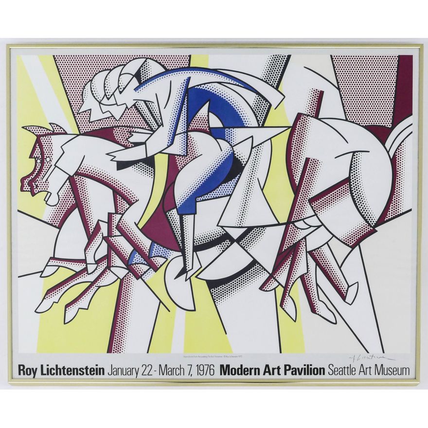 Roy Lichtenstein ''The Red Horseman'' Signed Poster