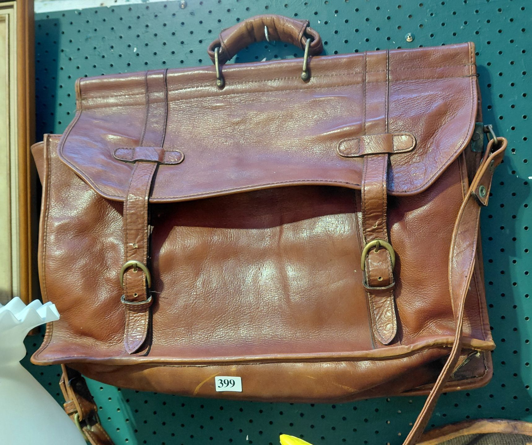 399 · LEATHER SATCHEL