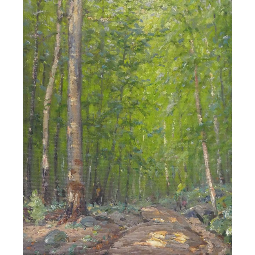 Gustave Wiegand ''Spring Time in the Woods'' Oil
