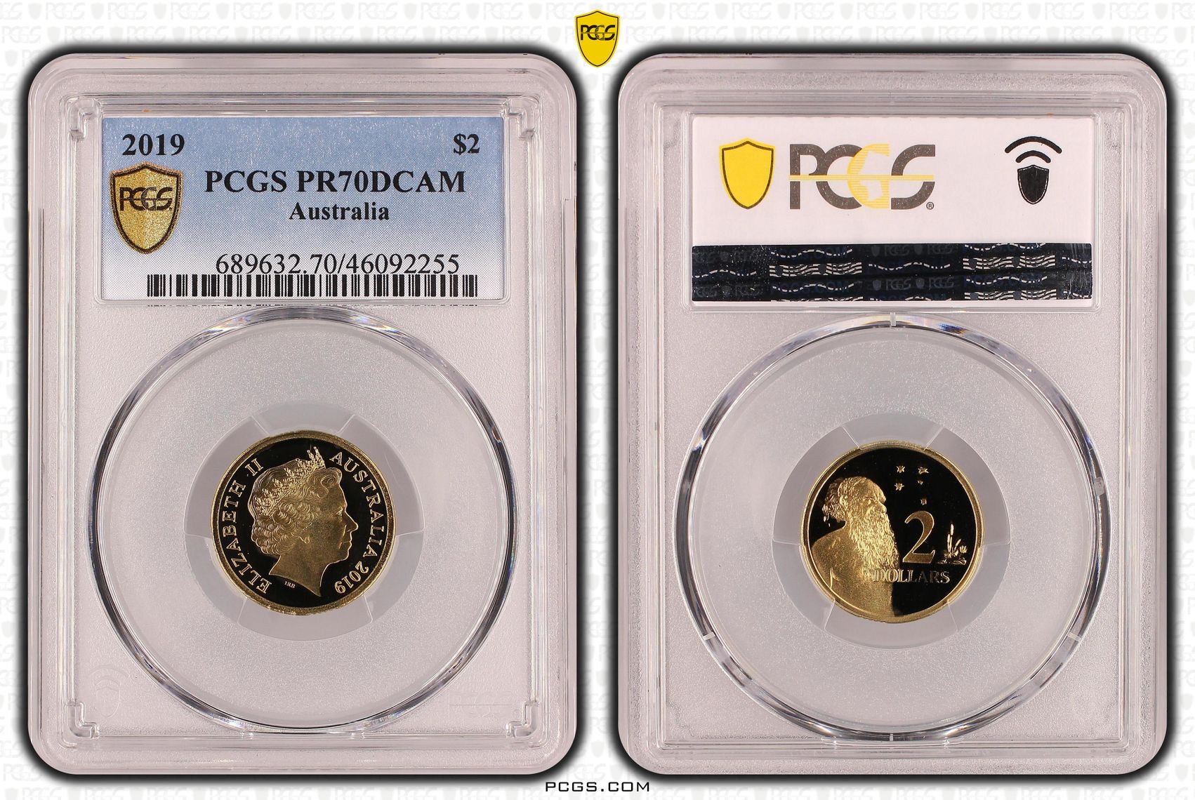 Elizabeth II, Two Dollars, 2019, PCGS PR 70DCAM