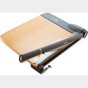 18-INCH WESTCOTT 18' TRIMAIR ANTI-MICROBIAL WOOD GUILLOTINE PAPER CUTTER & PAPER TRIMMER, 30 SHEET (15108)