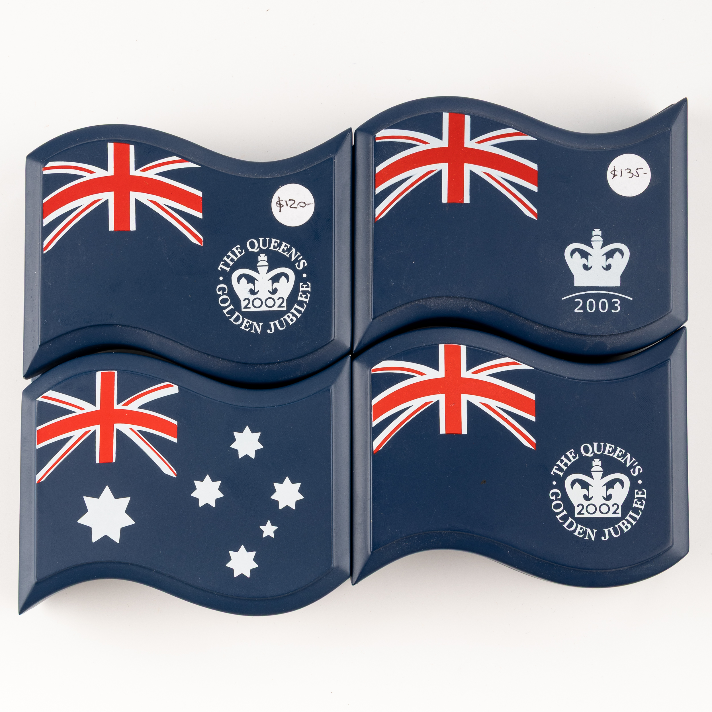 Elizabeth II, Perth Mint, Twenty Five Cents - One Dollar, 2001 - 2003, FDC