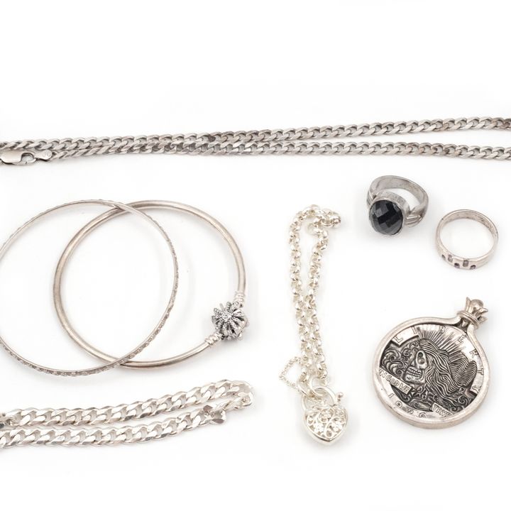 Mix Lot of Silver Jewellery
