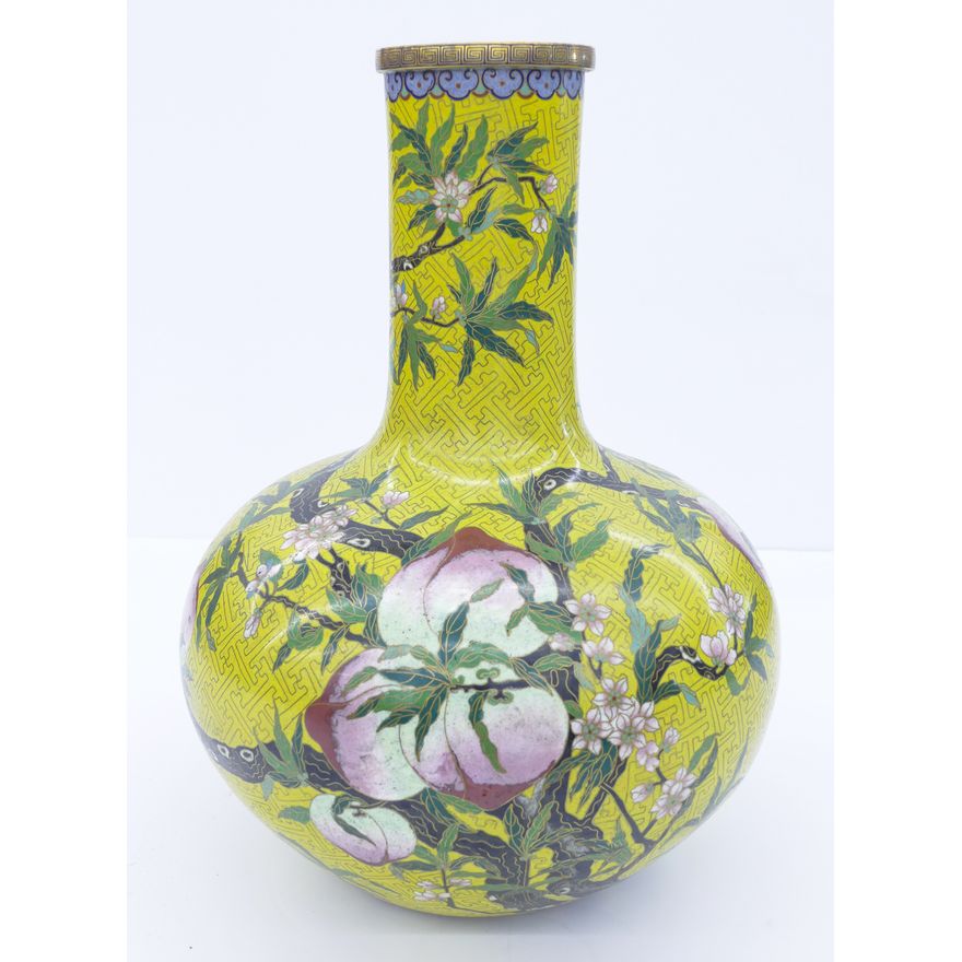 Chinese Republic Yuan Shan Tang Cloisonne Large Vase