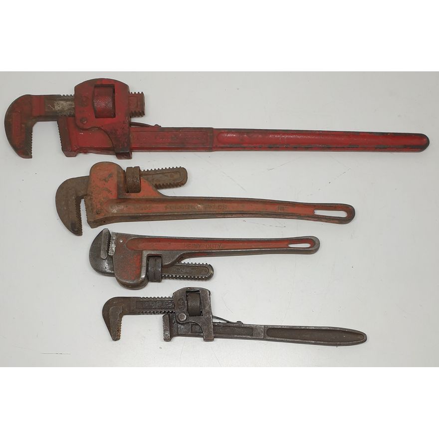 Four Pipe Wrenches