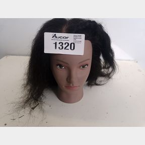 100 % REAL HAIR MANNEQUIN HEAD HAIR TRAINING COSMETOLOGY DOLL WITH TABLE CLAMP