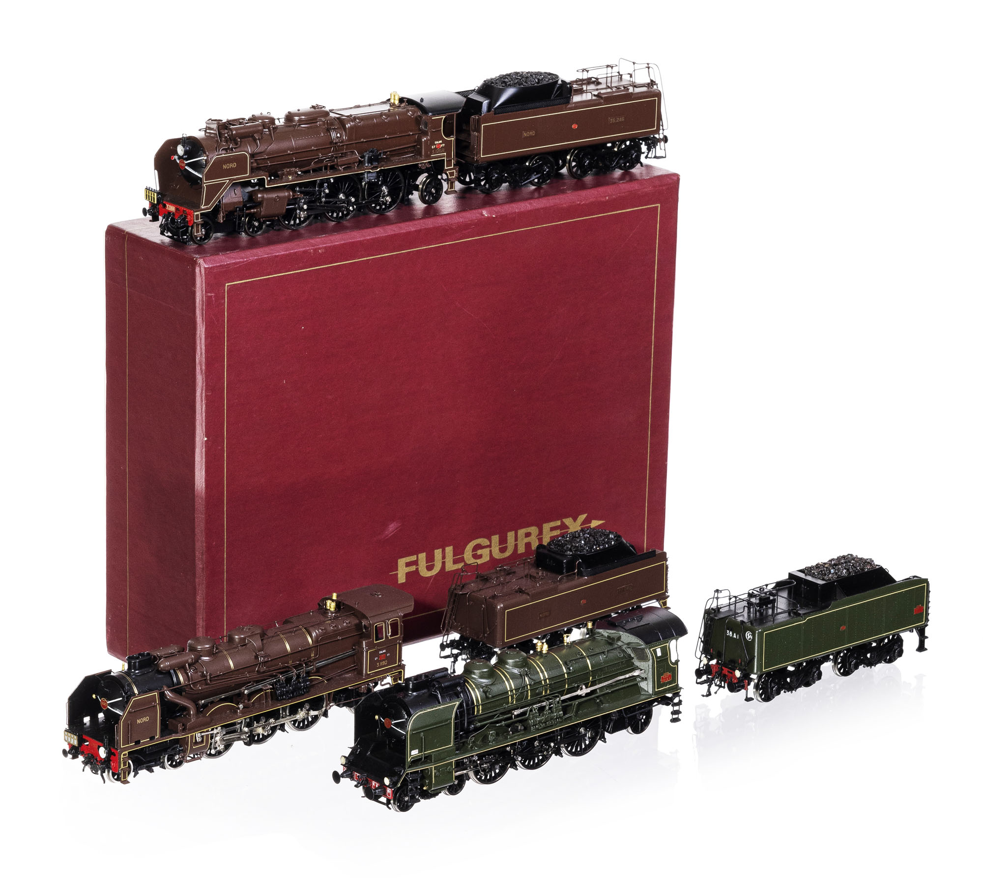locomotive PLM 6101 type 231, verte avec tender 2 - Lot 57