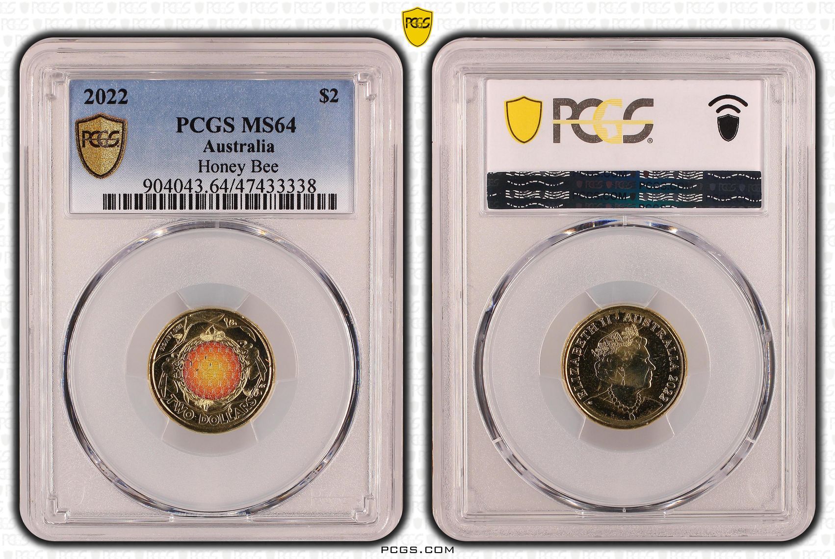 Elizabeth II, Honey Bee, Two Dollar, 2022, PCGS MS64