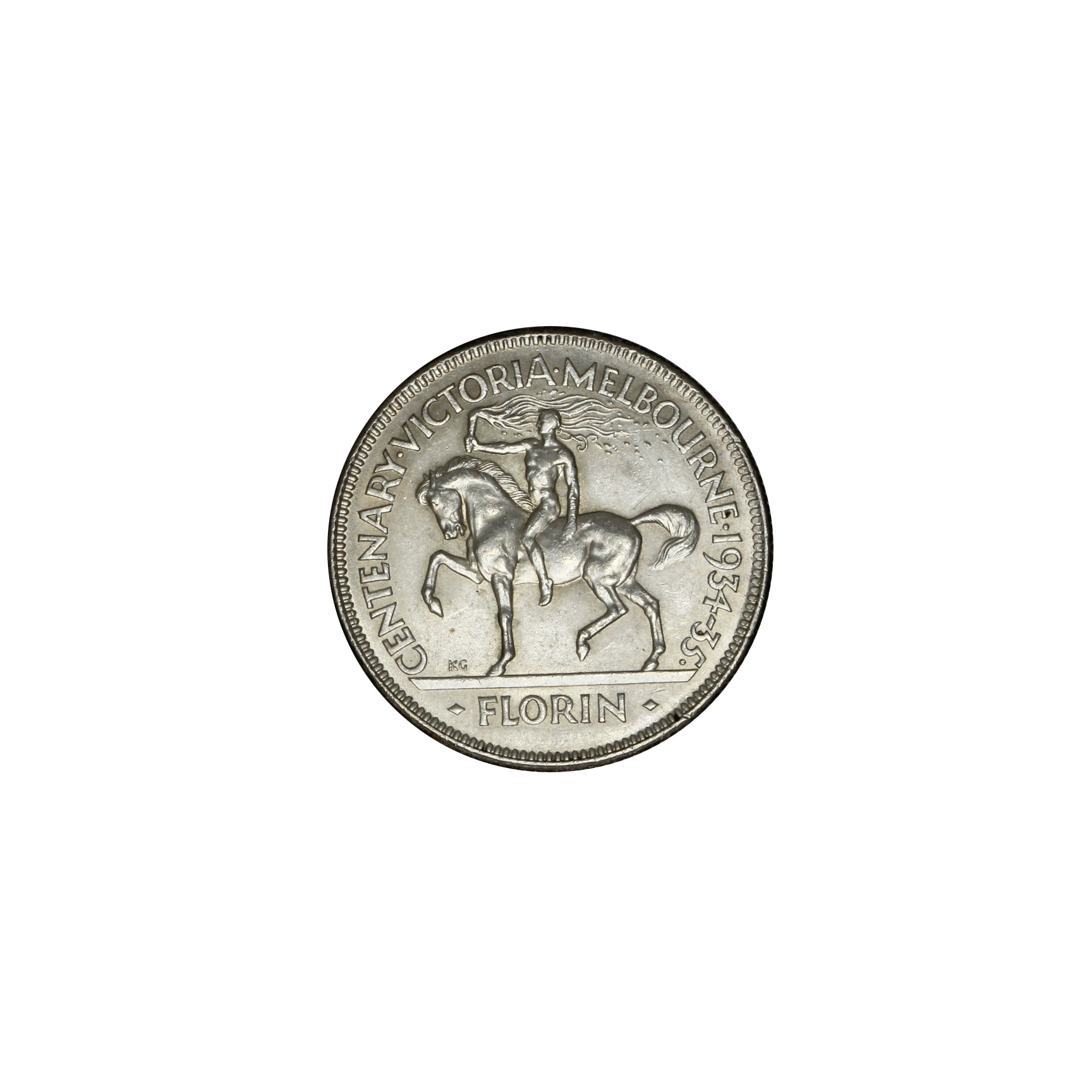 1073. · George V, Florin, 1934/35, gEF