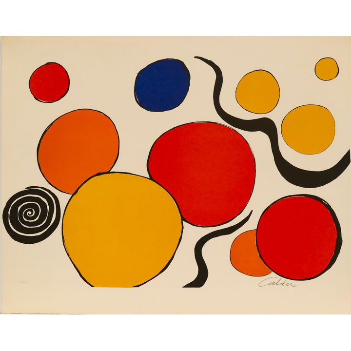 Manner of Alexander Calder ''Variations #2'' Signed Lithograph