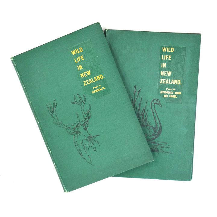 THOMSON, HON. GEO.M. [Inscribed by T.E. Donne] - Wild Life in New Zealand