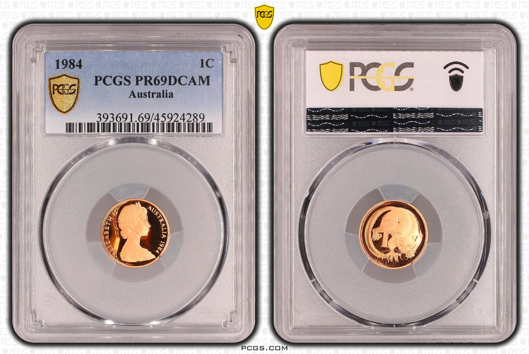 One Cent, 1984, Pcgs Pr69dcam