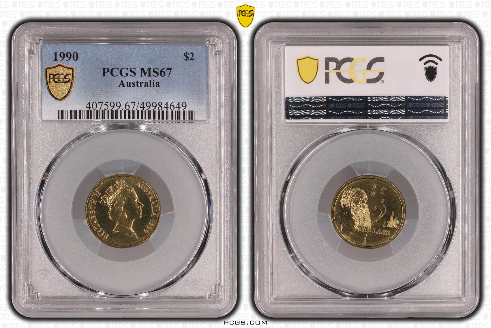 Two Dollar, 1990, PCGS MS67