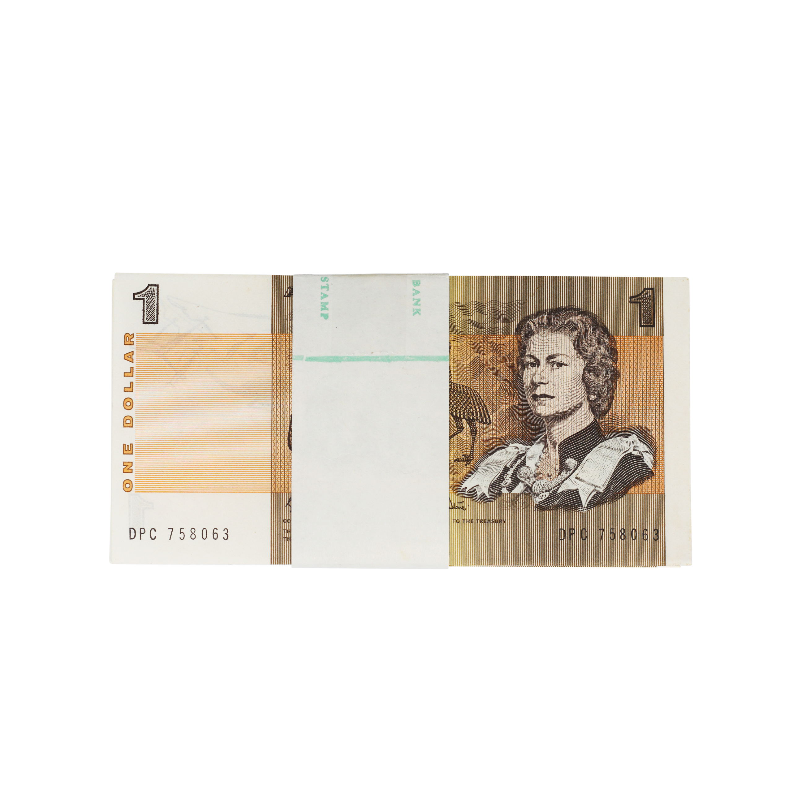 2117. · Part Bundle, Johnstone/Stone, One Dollar,  1983, EF/UNC