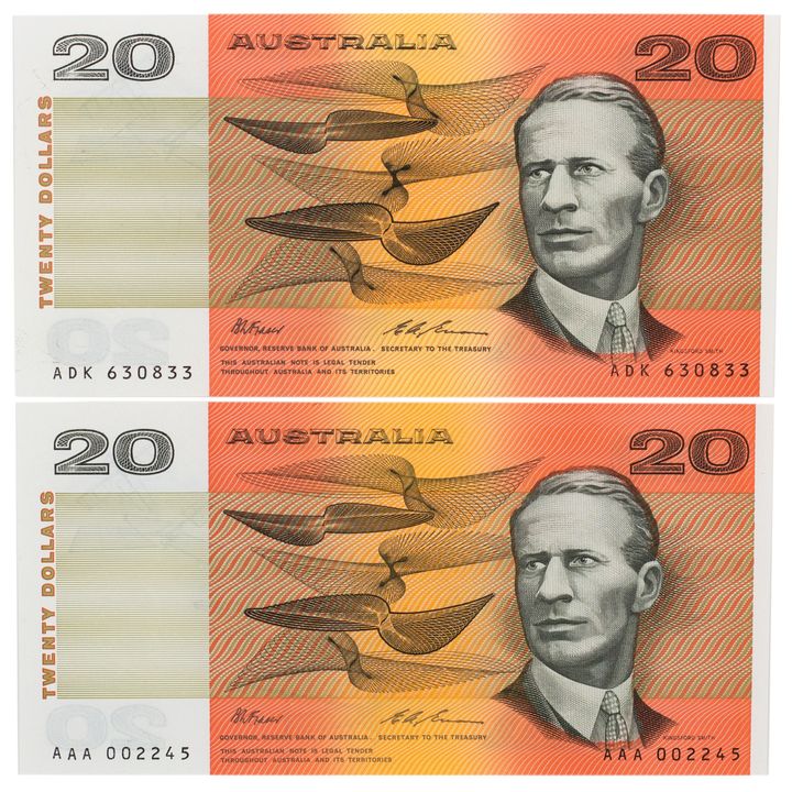 Fraser/Evans, Twenty Dollars, 1993, aUNC - UNC