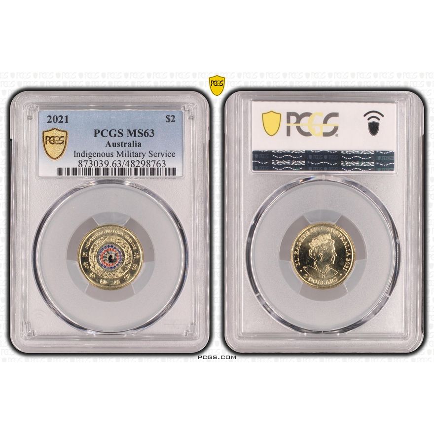 Indigenous Military Service, Two Dollar, 2021, PCGS MS63