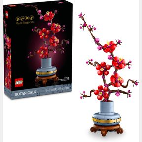 LEGO BOTANICALS PLUM BLOSSOM BUILDING SET FOR ADULTS - ARTIFICIAL FLOWER FOR DINNER TABLE CENTERPIECE, LIVING ROOM HOME DECOR, AGE