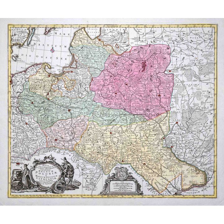 Tobias Conrad Lotter | Mappa geographica ex novissimis observationibus…