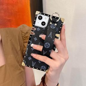 TRODINO Rectangle Leather Compatible with iPhone 14 Plus Case Bumper Case 6.7 (Beige)