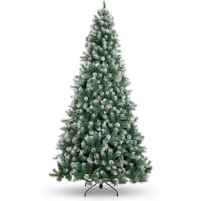 Christmas Tree with White Tips and Pine Cone 1.8m Tk 00030 |